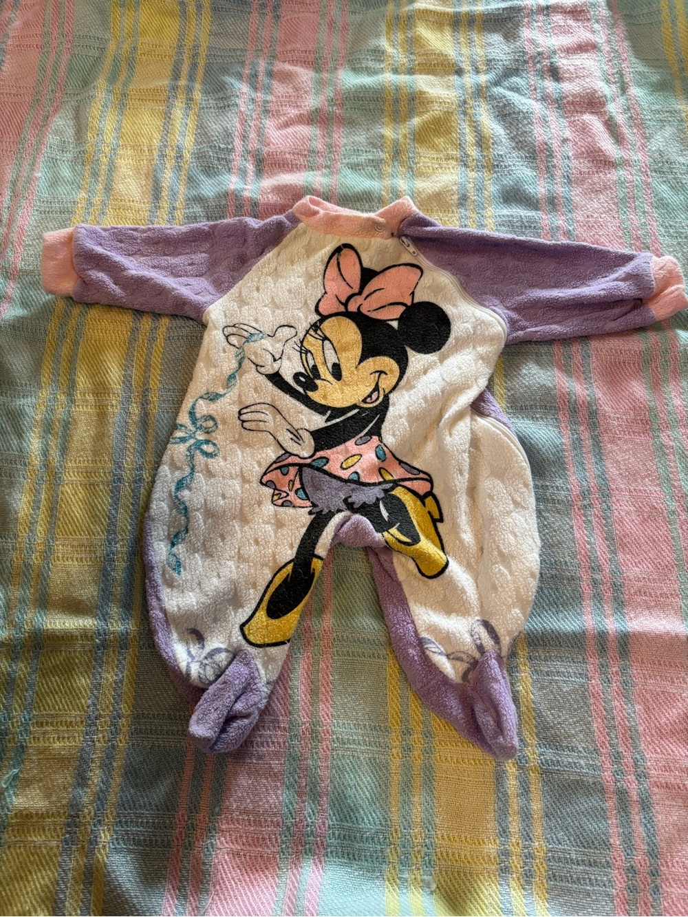 🔴 vintage 9 month Disney Minnie Mouse sleeper